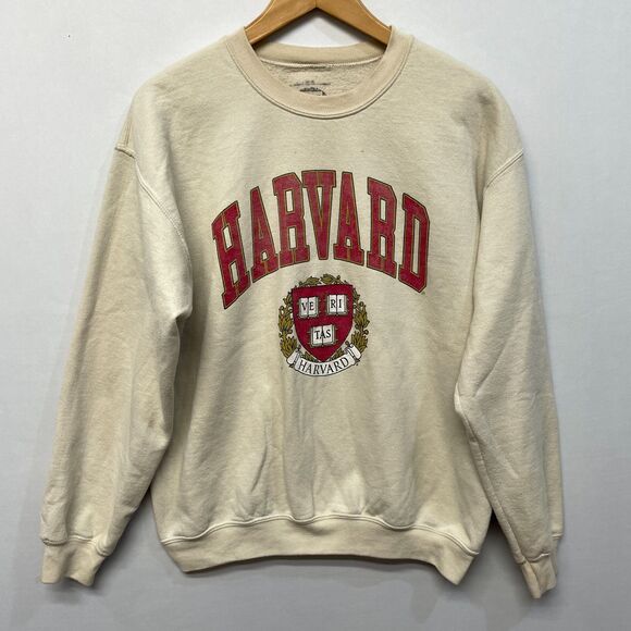 Harvard University Adult Pullover Sweatshirt Size Medium B379 -25 - Picture 1 of 13